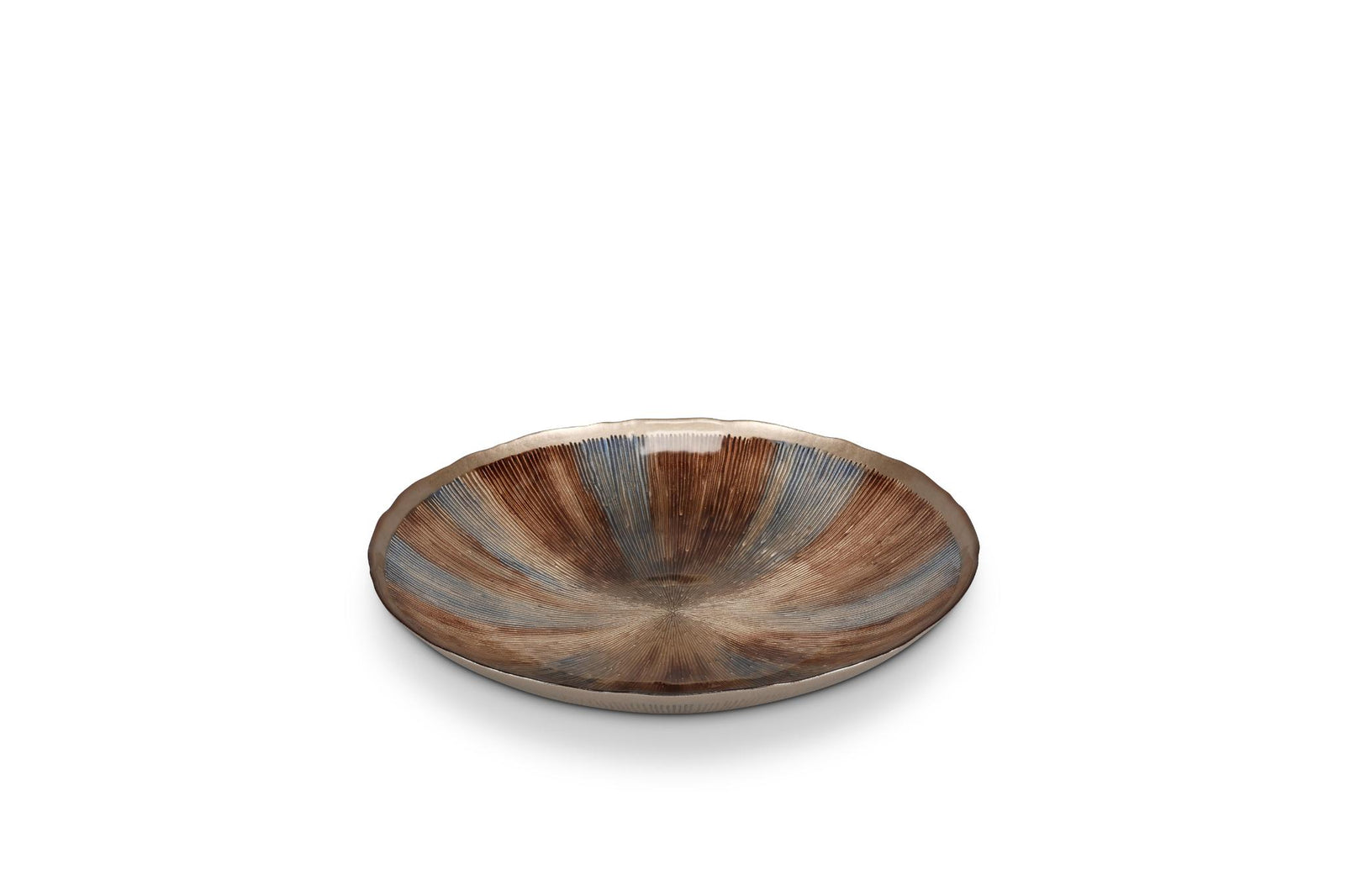 Sierschaal 40xH6,5cm glas autumn Cosmo