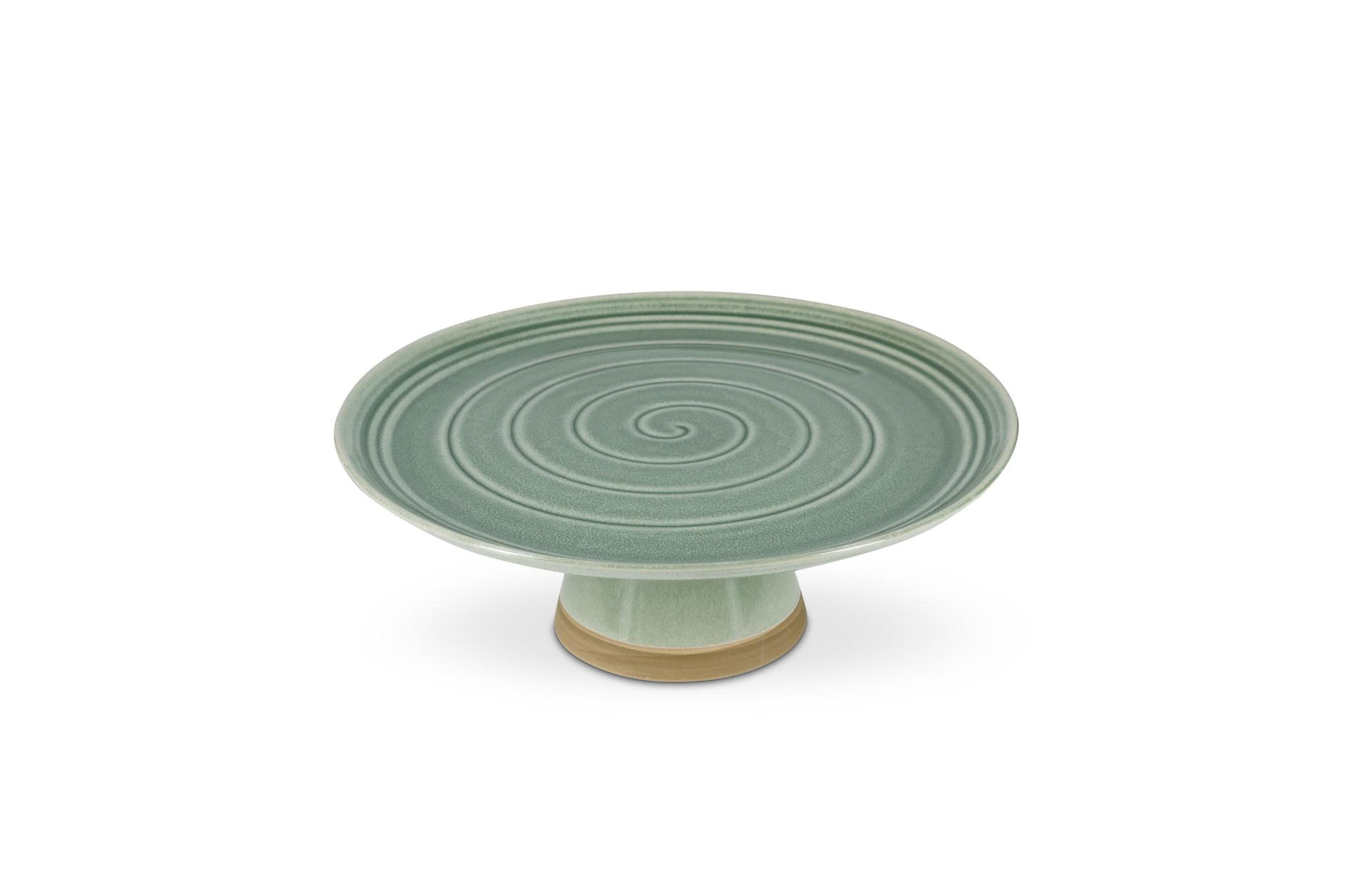 Taartplateau 33,5xH12cm groen Cameo