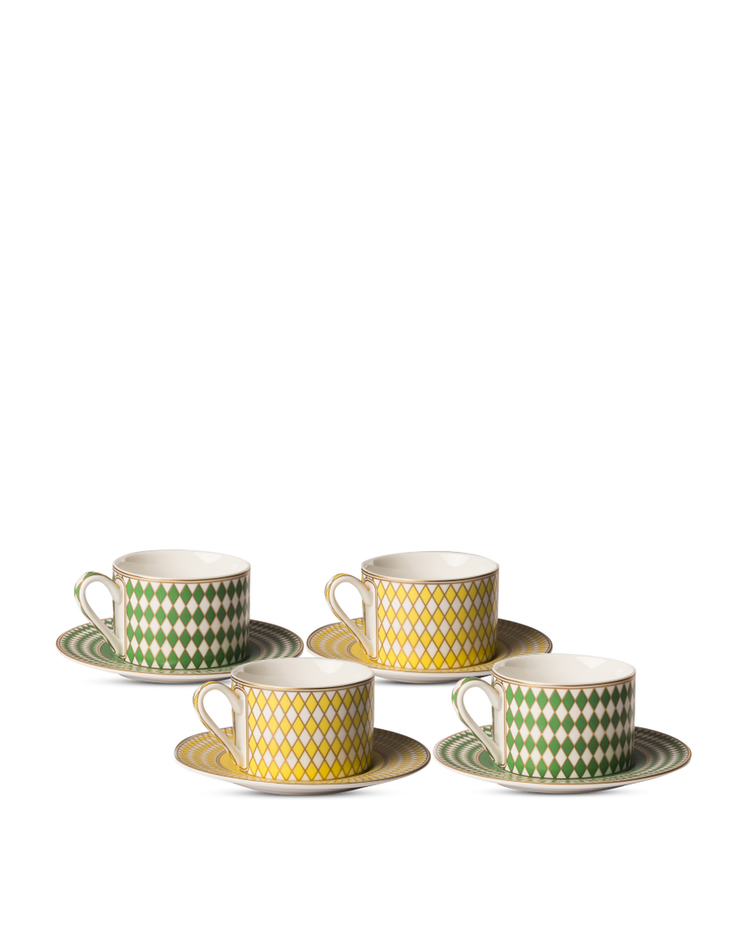 Polspotten - Theeservies Chess (set van 4)