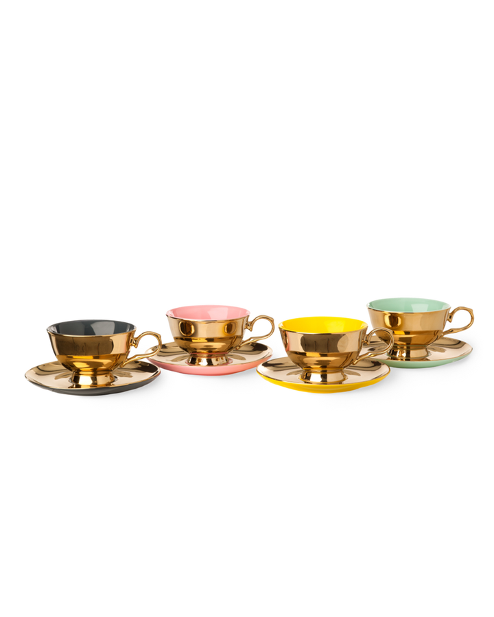 Polspotten - Theeservies Legacy Goud (set van 4)