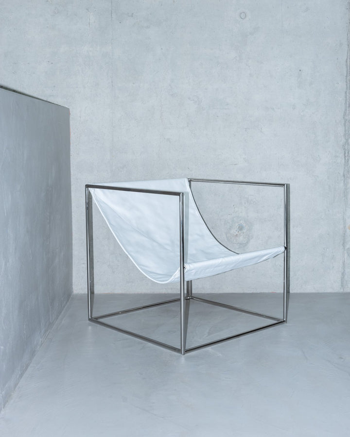 Serax - muller van severen - Stoelen Solo Zit Roestvast Staal/Wit