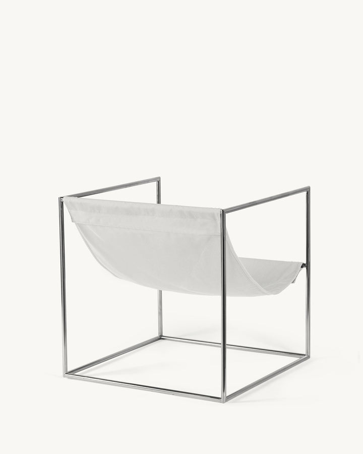 Serax - muller van severen - Stoelen Solo Zit Roestvast Staal/Wit