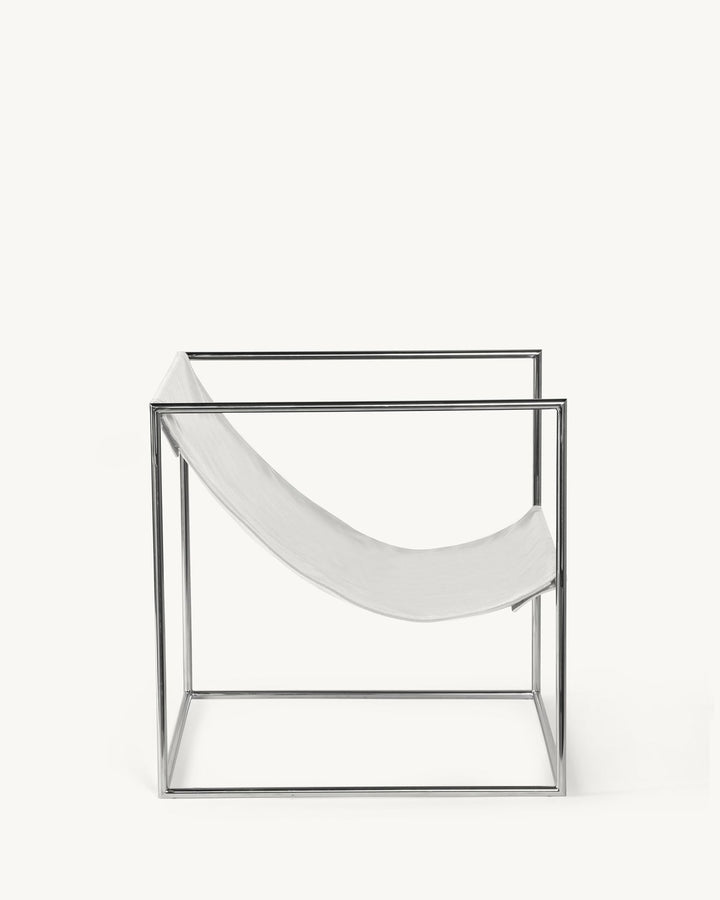 Serax - muller van severen - Stoelen Solo Zit Roestvast Staal/Wit