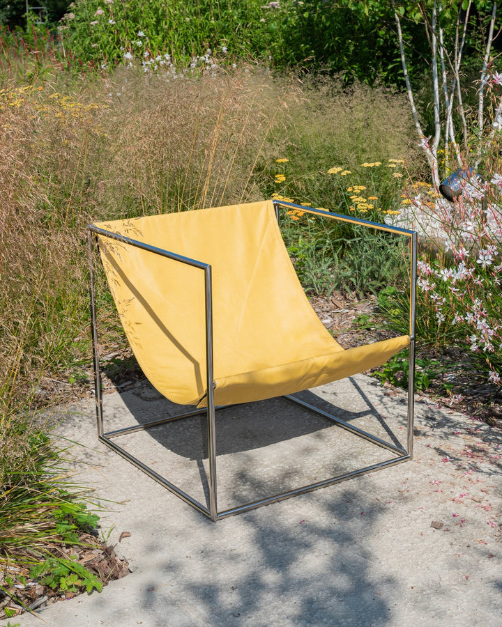 Serax - muller van severen - Stoelen Solo Zit Roestvast Staal/Geel