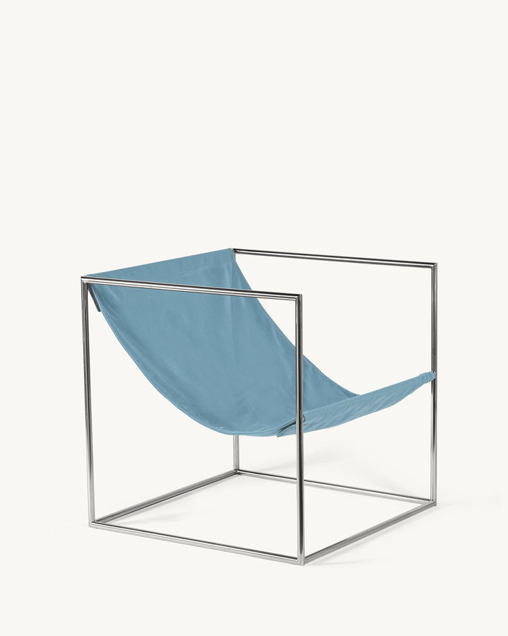 Serax - muller van severen - Stoelen Solo Zit Roestvast Staal/Lichtblauw