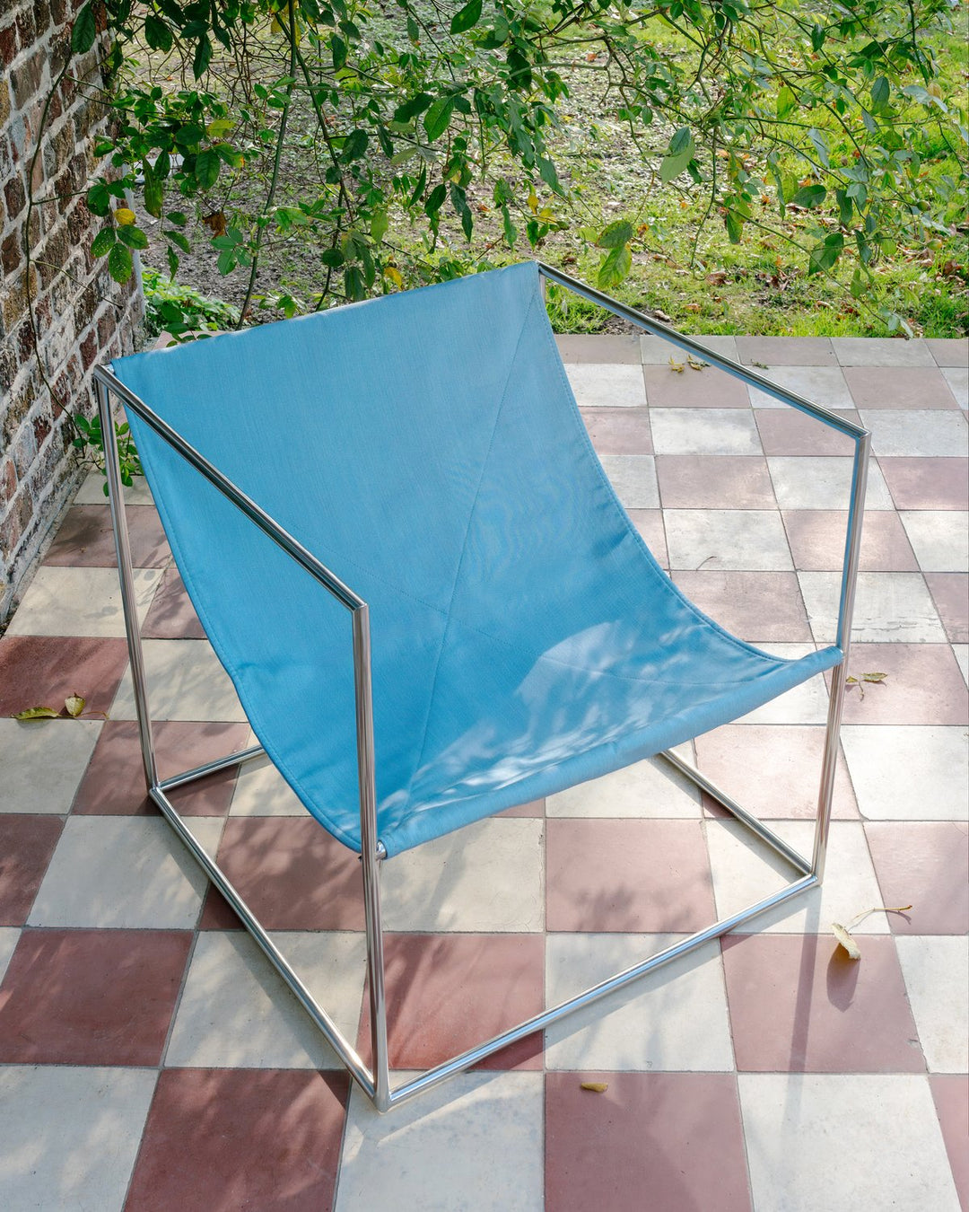 Serax - muller van severen - Stoelen Solo Zit Roestvast Staal/Lichtblauw