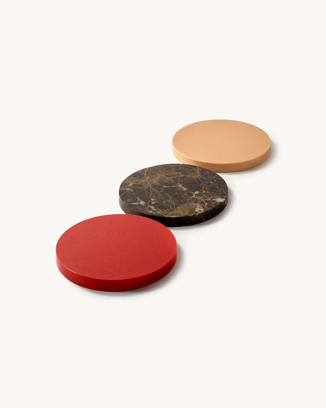 Serax - muller van severen - Dienbladen Three Circles Rood/Bruin/Roze