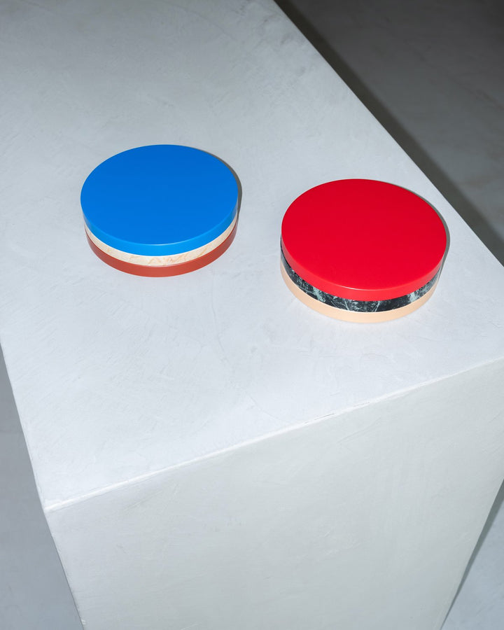 Serax - muller van severen - Dienbladen Three Circles Blauw/Roze/Bruin