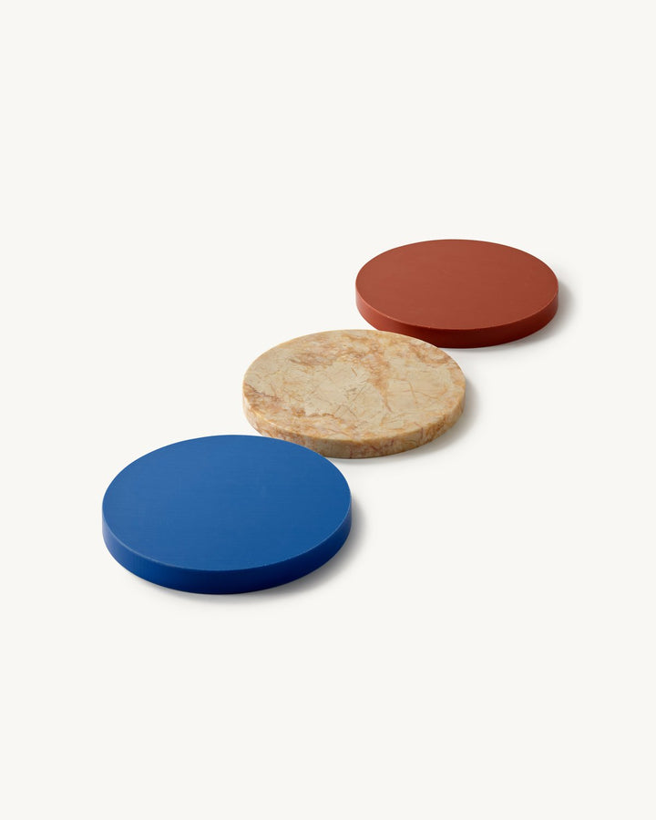 Serax - muller van severen - Dienbladen Three Circles Blauw/Roze/Bruin