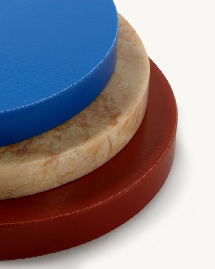Serax - muller van severen - Dienbladen Three Circles Blauw/Roze/Bruin