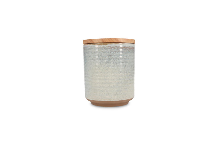 Voorraadpot 12,5xH15,5cm beige Cameo