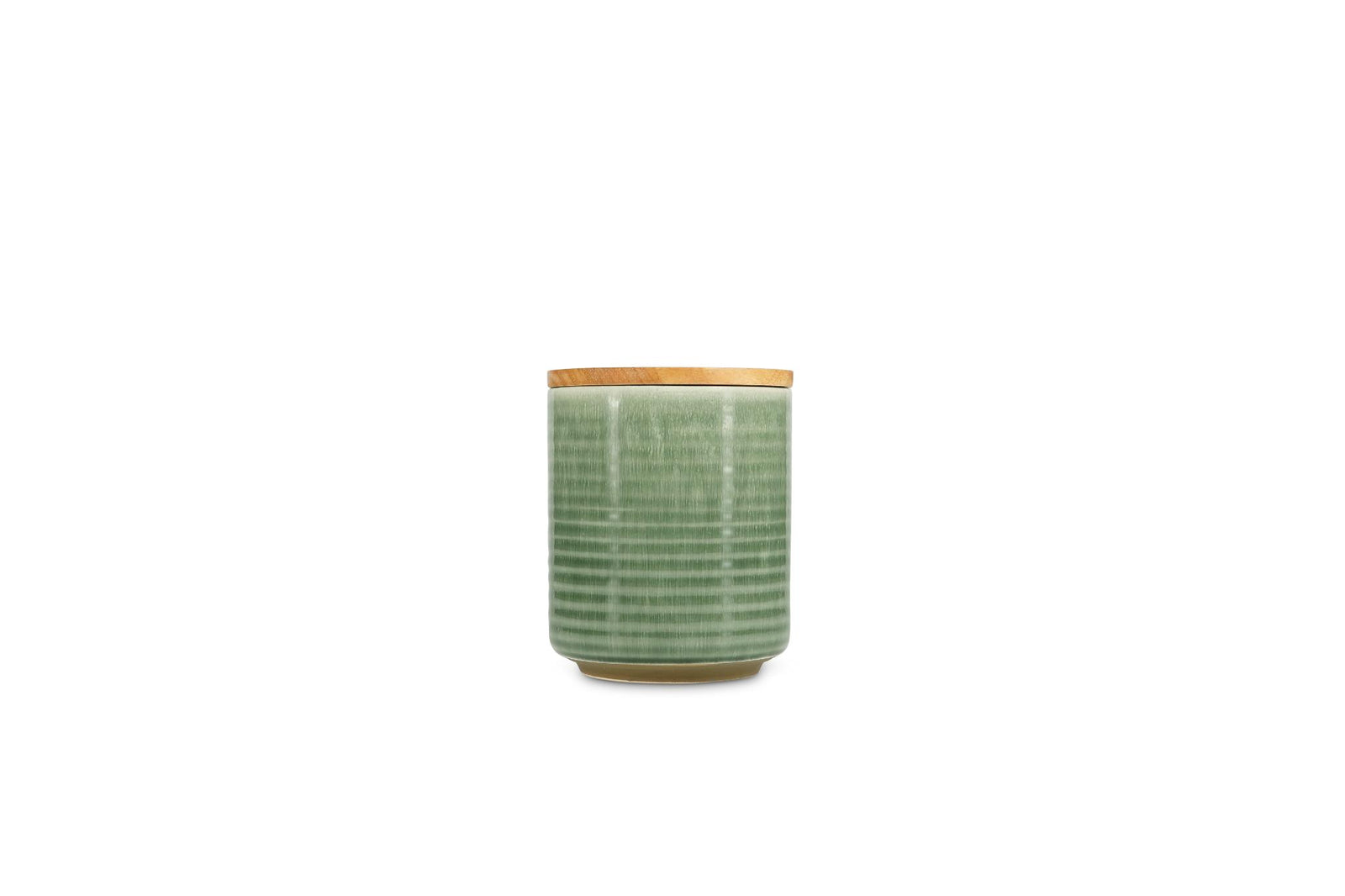 Voorraadpot 12,5xH15,5cm groen Cameo