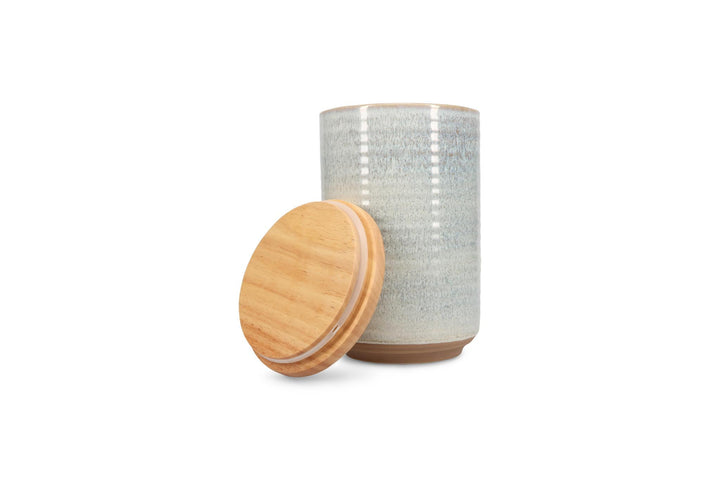 Voorraadpot 12,5xH20cm beige Cameo