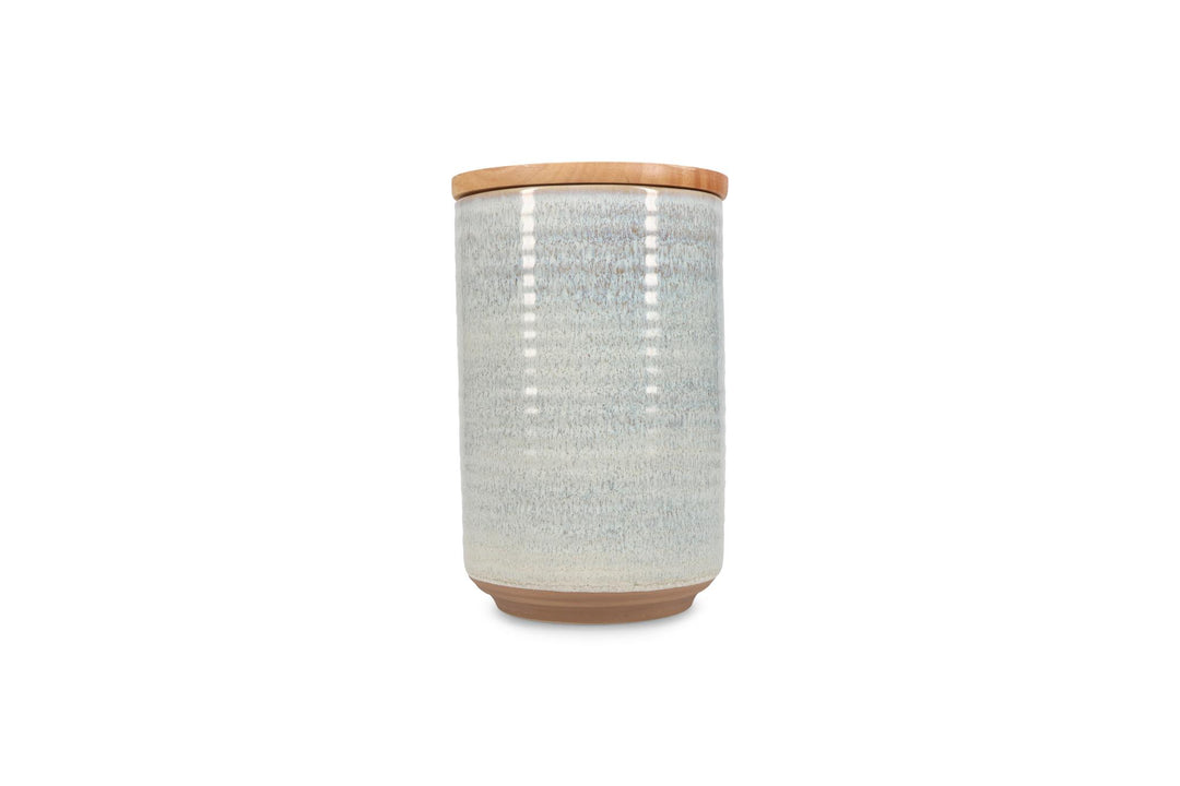 Voorraadpot 12,5xH20cm beige Cameo