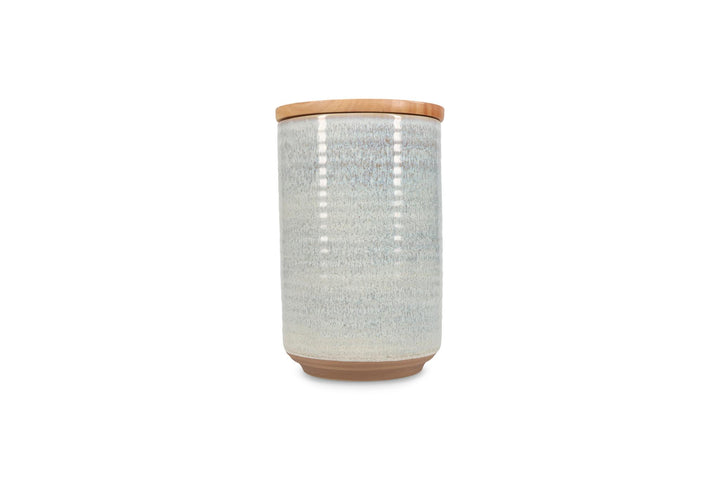 Voorraadpot 12,5xH20cm beige Cameo