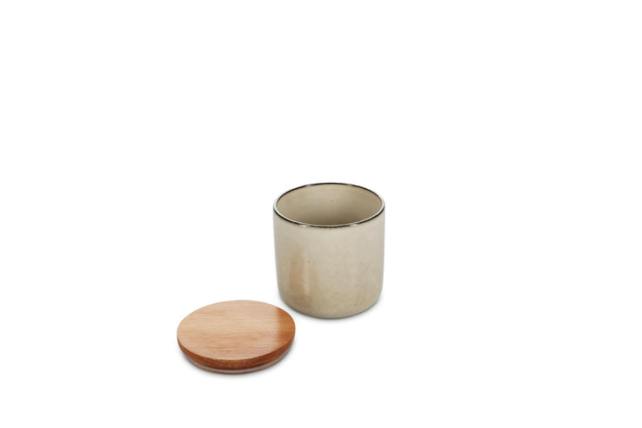 Voorraadpot 12xH12cm ivoor Meridian