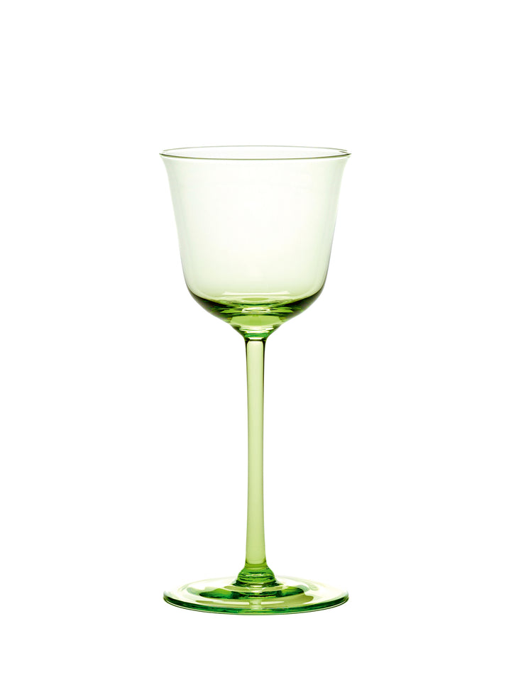 Ann Demeulemeester - Witte Wijnglas Groen Grace - Set van 4