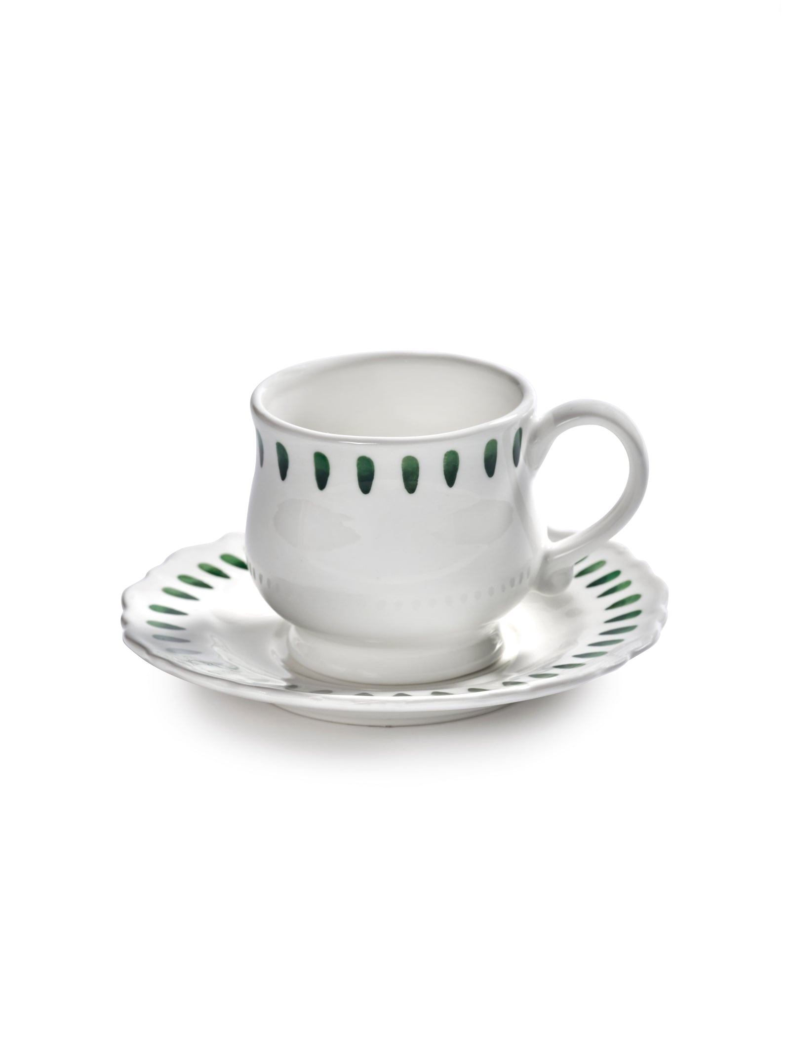 Serax - Marie Michielssen - Cappuccinokop Groen + Saucer Charly