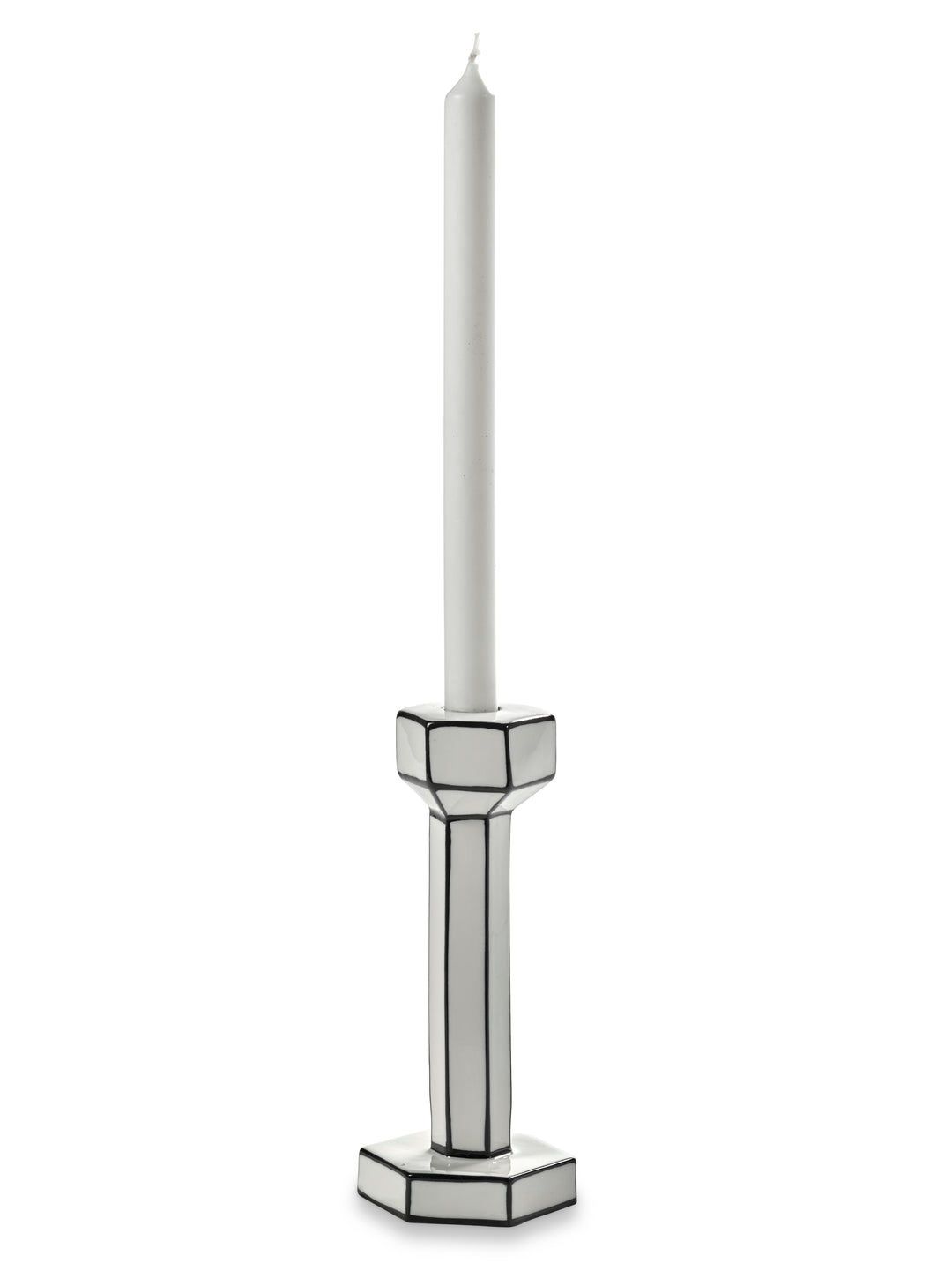 Serax - Annebet Philips - Kaars Wit/Zwart Holder L