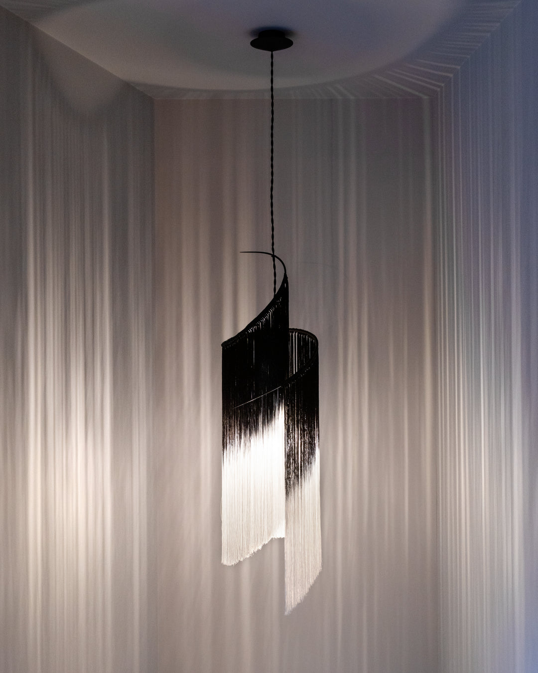 Ann Demeulemeester - Ann Demeulemeester - Hanglamp Zwart Wit Rey 1