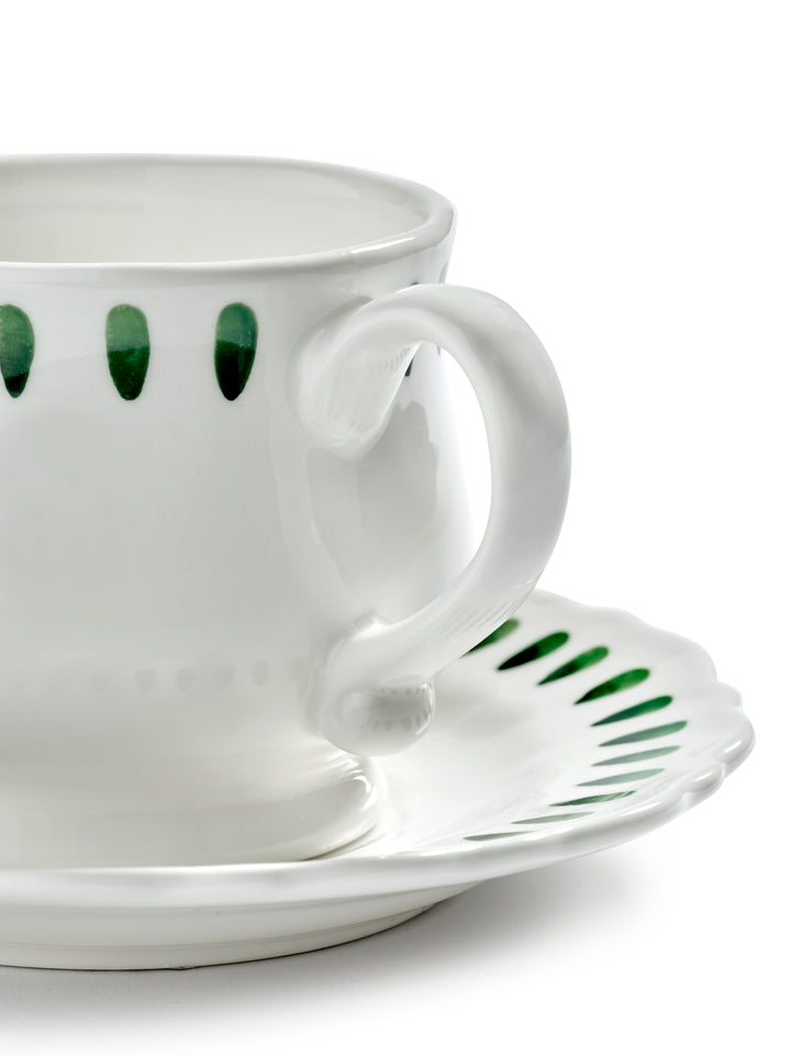 Serax - Marie Michielssen - Cappuccinokop Groen + Saucer Charly