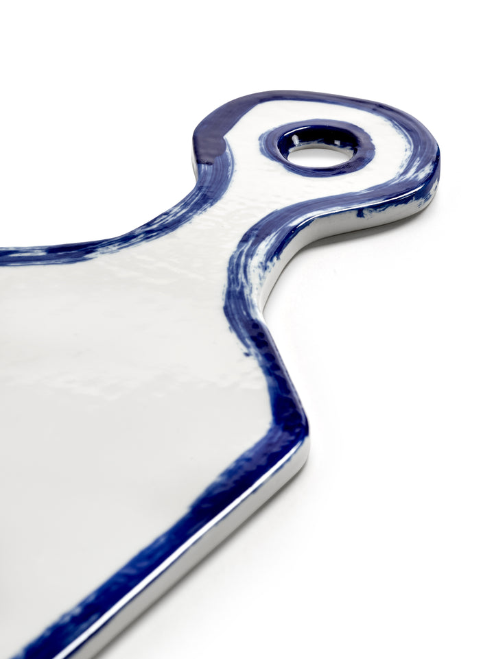 Serax - Annebet Philips - Serveerbord Wit Blauw Rechthoekig