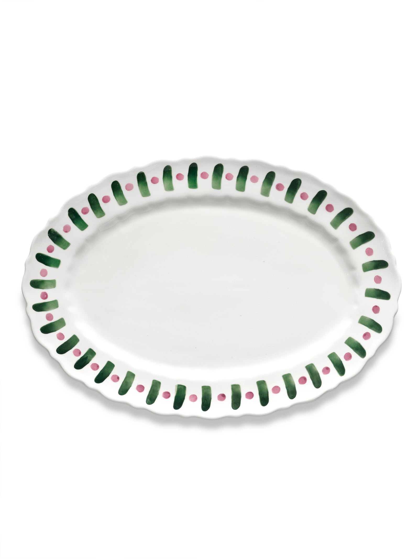 Serax - Marie Michielssen - Serveerbord Paars Groen Ovaal Charly