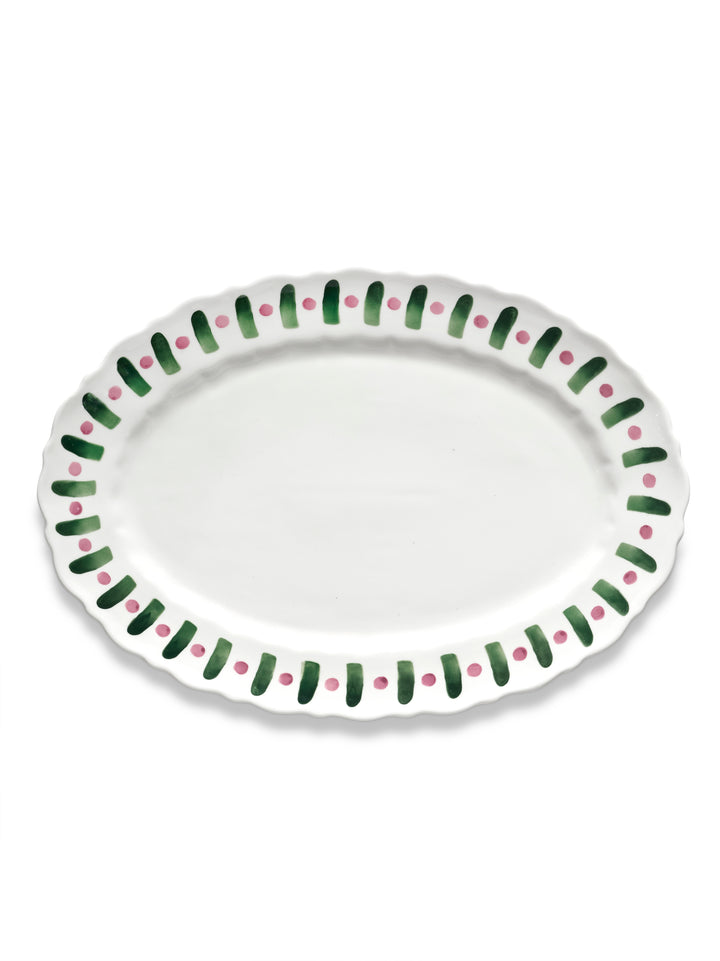 Serax - Marie Michielssen - Serveerbord Paars Groen Ovaal Charly