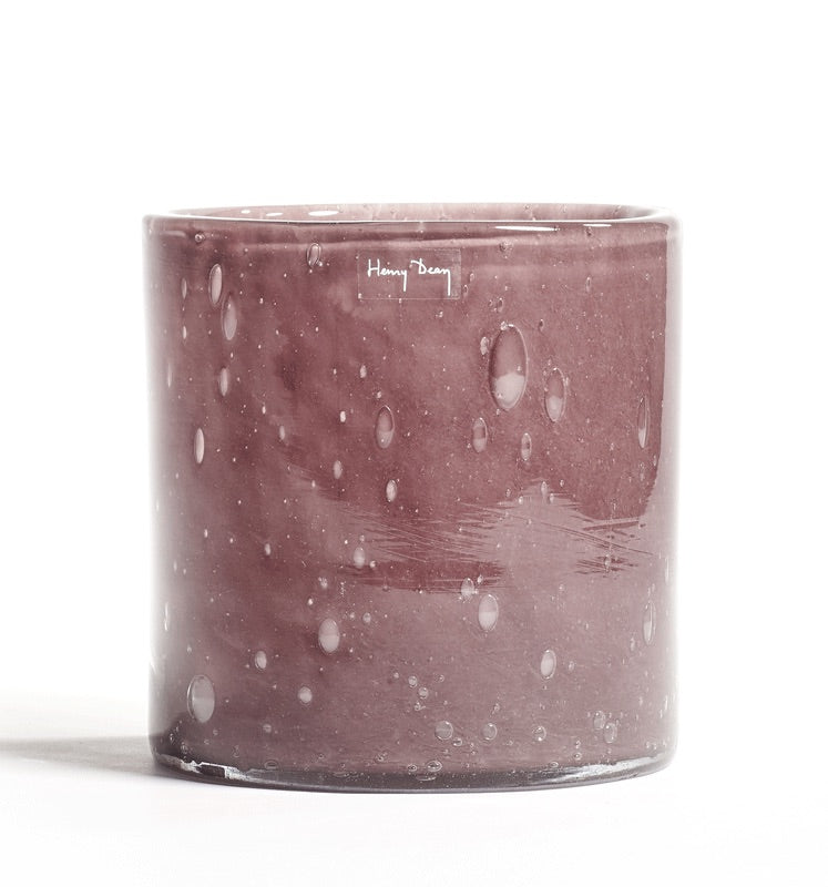 Henry Dean | Cylinder vaas Ø15 x H15 cm Plum