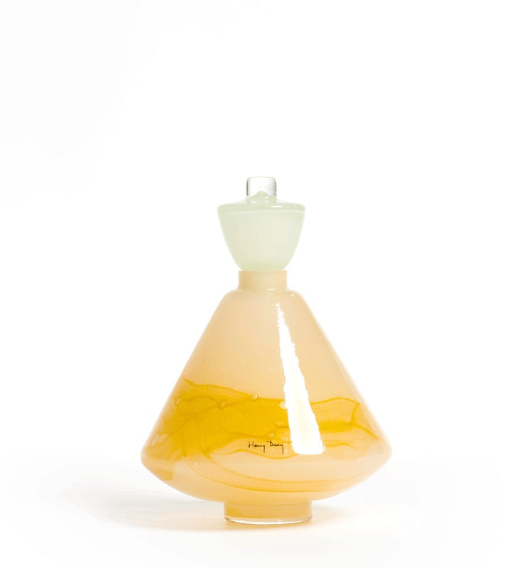 Henry Dean | Mademoiselle vaas H23 cm Aquarel Amber/Espuma