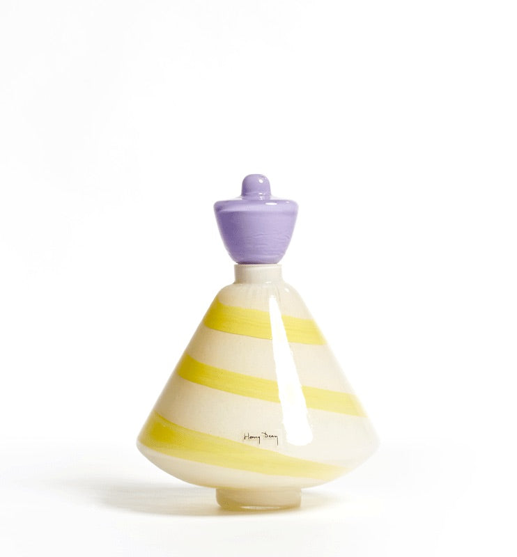 Henry Dean | Mademoiselle vaas H23 cm Aquarel Yellow/Jacaranda