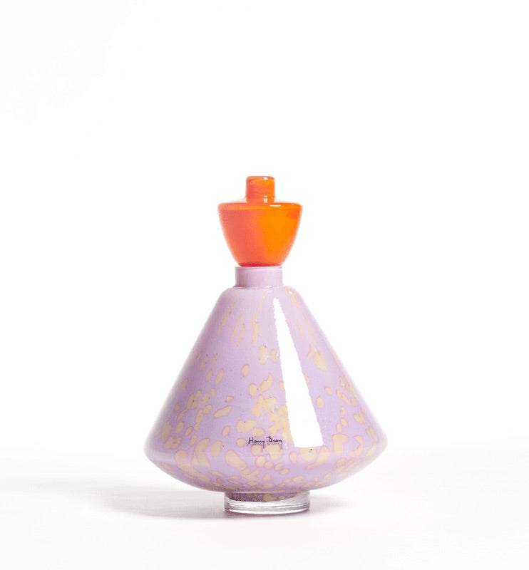 Henry Dean | Mademoiselle vaas H23 cm Lilavanilla/Orange