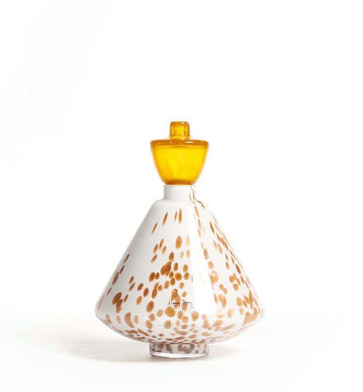 Henry Dean | Mademoiselle vaas H23 cm Perlino/Amber