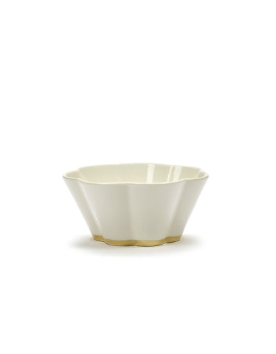 Serax - Roger Van Damme - KOM RIBBED L WIT GOUD DESIREE