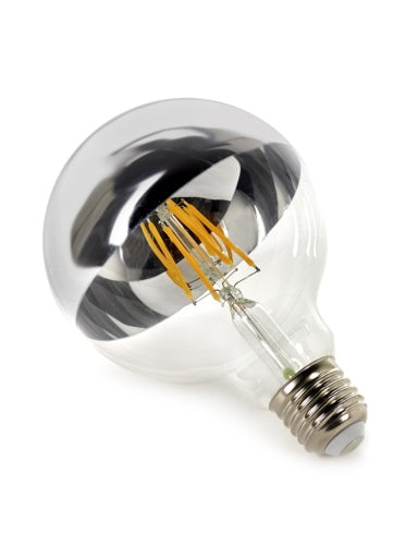 Serax - Serax - Decoratieve ledlamp Spiegelzilver Rond L E27