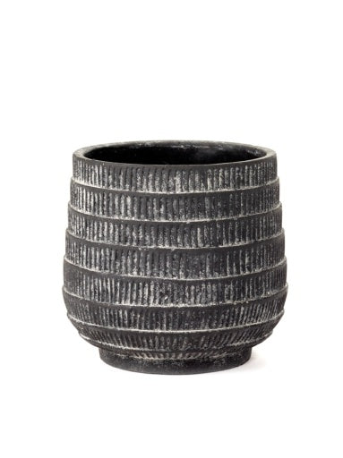 FLOWER POT L BLACK WINDOW