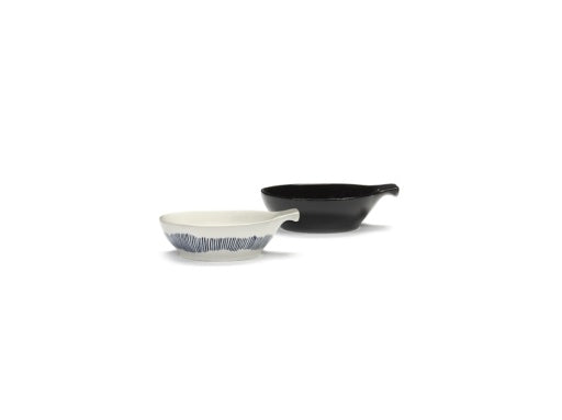 Serax - Ottolenghi - Tapasbord L Wit Strepen Blauw Feast - Set van 4