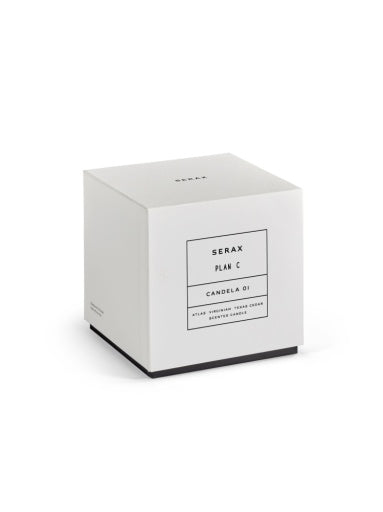 Serax - Plan C - GEURKAARS M BLAUW ZWART CANDELA 01