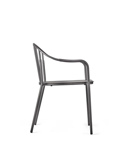 Serax - Piet Boon - ARMLEUNSTOEL ZWART + KUSSEN WIT PATIO