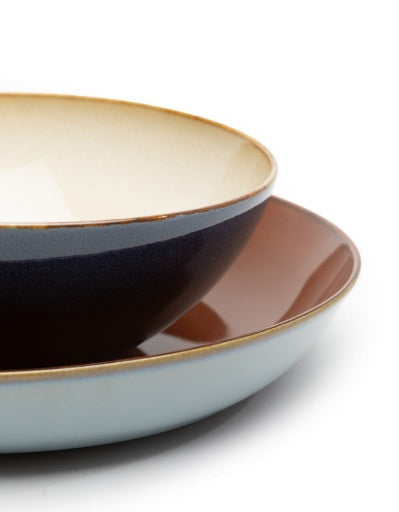Serax - Anita Le Grelle - DIEP BORD L SMOKY BLUE/RUST