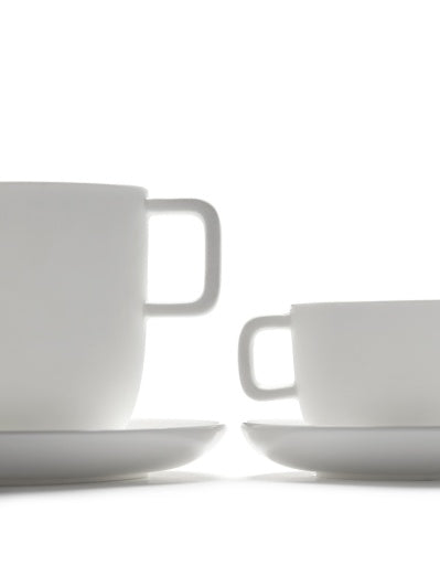 Serax - Piet Boon - Schotel Espressokop Wit Base - Set van 4
