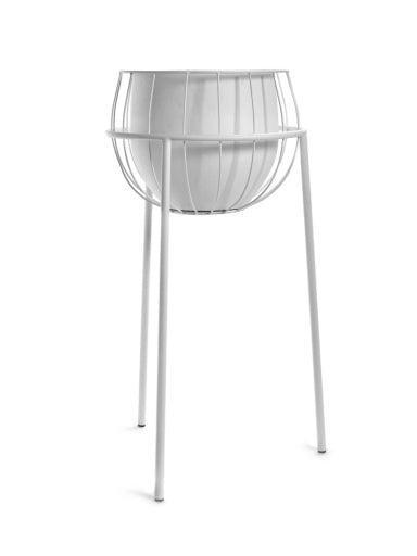 Serax - Marie Michielssen - PLANTENSTAANDER KOOI INCL POT WIT