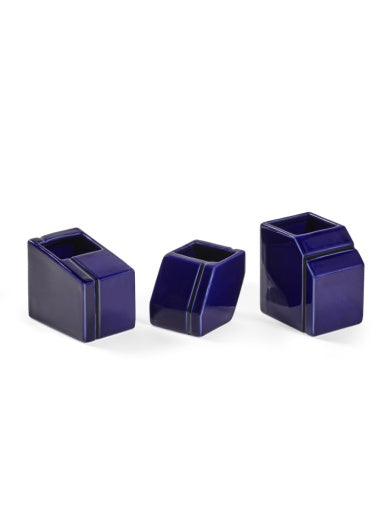 Serax - Plan C - VAAS MINI ASS/3 BLAUW SILOS