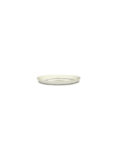 Serax - Ottolenghi - Bord S Wit Stripes Blauw Feast - Set van 2
