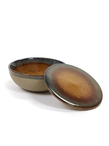 Serax - Sergio Herman - KOM + DEKSEL GRIJS/RUSTY BROWN SURFACE