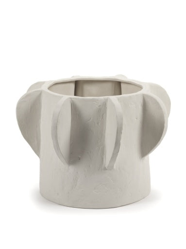 FLOWER POT 02 L BEIGE MOLLY