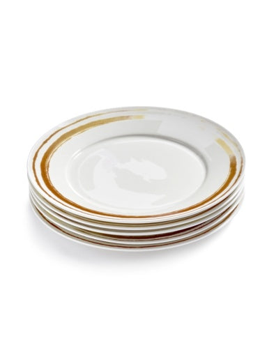 Serax - Luc Tuymans - BORDEN SET/5 WIT PLATES BY LUC TUYMANS