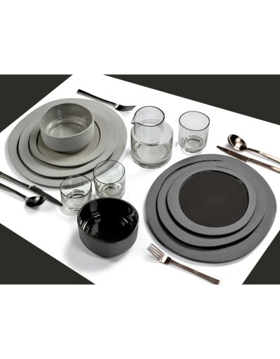 Valerie Objects - Maarten Baas - Glas M Grijs Inner Circle - Set van 4