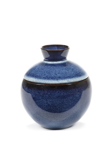 Serax - Pascale Naessens - POTJE MET DEKSEL °2 L DONKERBLAUW PURE