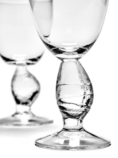 Serax - Uncharted - Rode Wijnglas Out of Lines - Set van 4